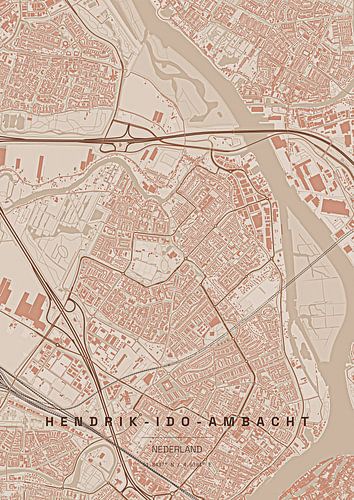 Stadtplan von Hendrik-Ido-Ambacht