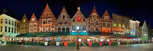 Een rij huizen in Gent België van FineArt Panorama Fotografie Hans Altenkirch