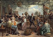Jan Steen - Het Dansende Paar van 1000 Schilderijen thumbnail