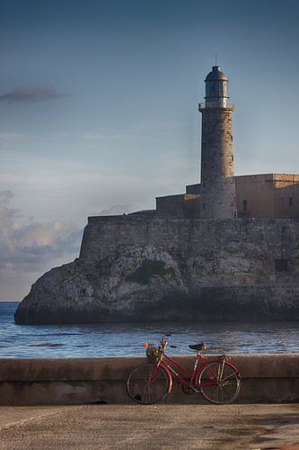 Rotes Fahrrad Castillo del Morro