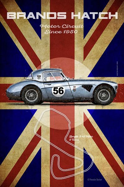 Brands Hatch Healey Vintage van Theodor Decker