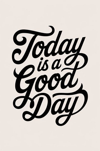 Positive inspirational typography poster by Art & Soul Creations
