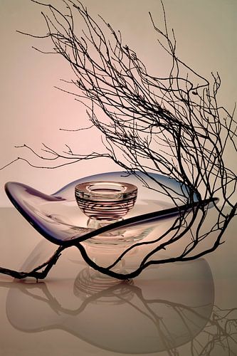 Nature morte moderne. Verre 3. Le minimalisme. Japonais.
