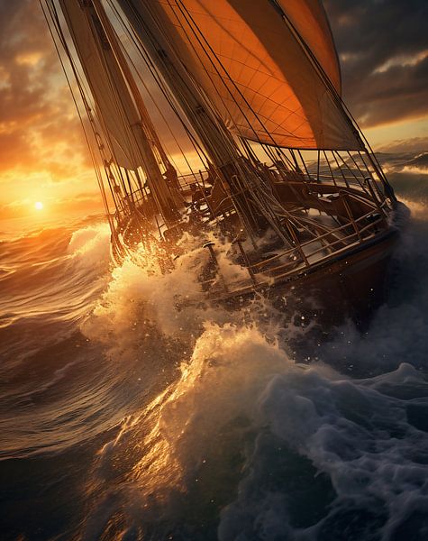 Schönheit des Ozeans von fernlichtsicht