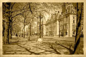 Vintage postcard Coolsingel, Rotterdam