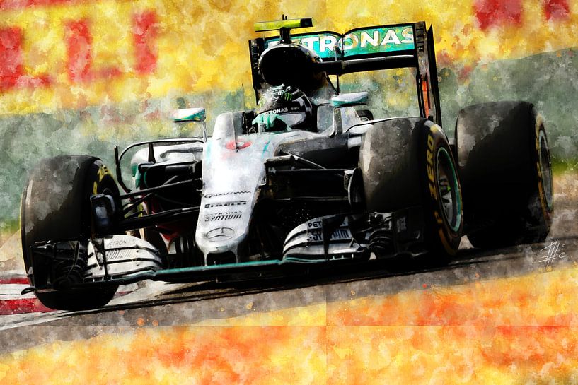 Nico Rosberg, Mercedes, 2016 by Theodor Decker