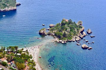 Paradijselijk Isola Bella aan de oostkust van Sicilië van Silva Wischeropp