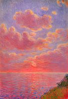 The pink sea