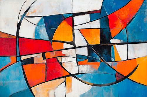 Abstracte explosie van kleur