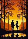 Romantisch Paar Silhouet van MIROKKU thumbnail