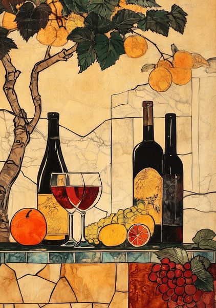 Wine under the lemon tree by Dream Drip