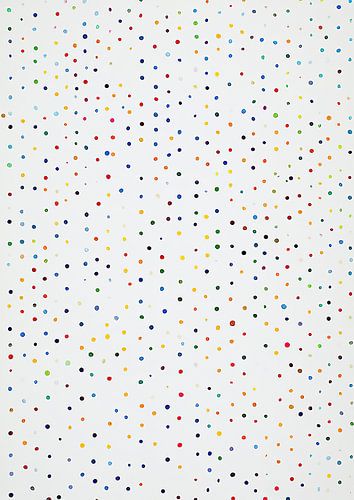 Abstract Wit Gekleurde Stippen