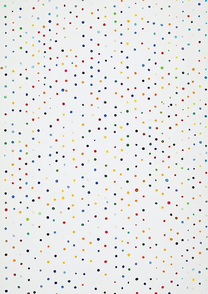 Abstract White Coloured Dots by Niklas Maximilian