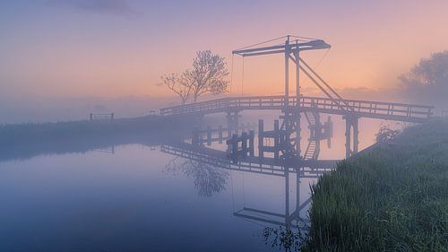 Sunrise at Schildjer Tilbat, De Paauwen, Groningen by Henk Meijer Photography