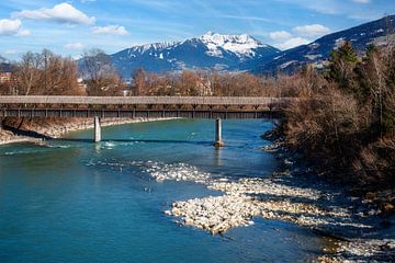 Brug over de Inn bij Hall in Tirol van ManfredFotos