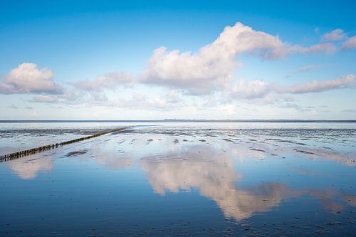Winter sky reflection