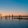 Zonsondergang haven De Cocksdorp, Texel van Kok and Kok