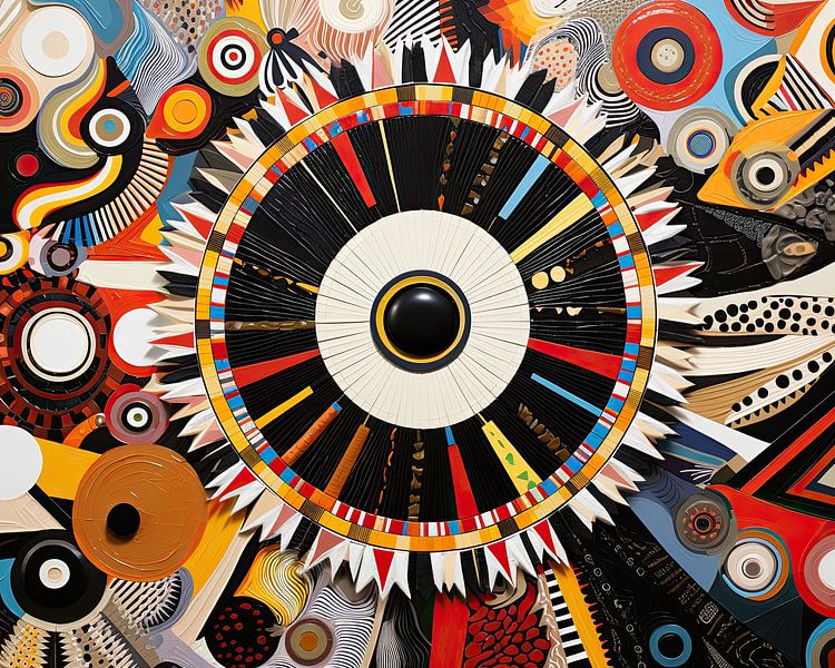 Moderne Mandala-Arbeit 79925 von Abstraktes Gemälde
