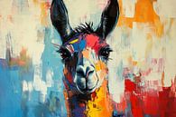 Colourful llama painting by Imperial Art House thumbnail