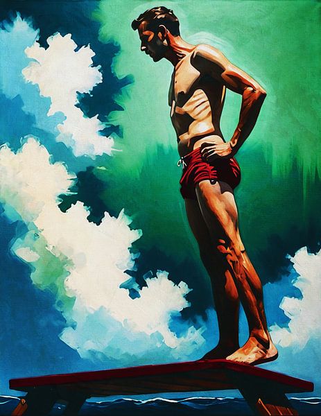 Le plongeon : Un moment de force et d'anticipation par Jan Keteleer