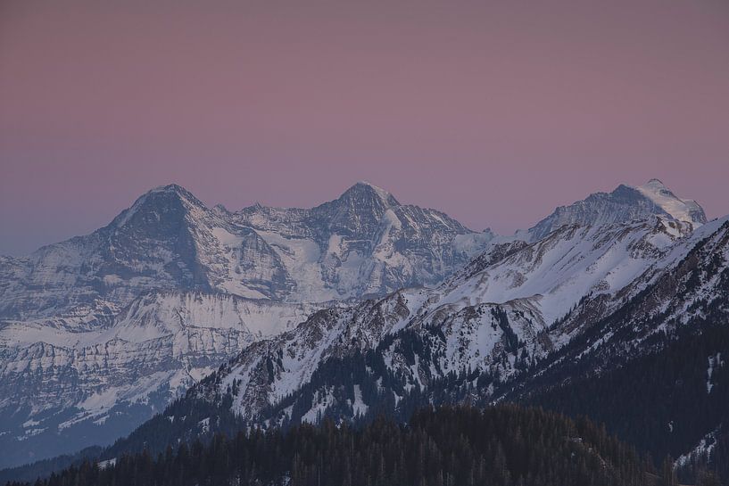 Sonnenuntergang Berner Alpen von Martin Steiner