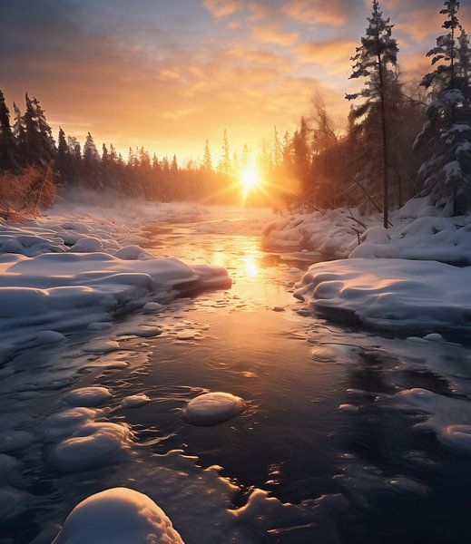 Winterzauber von fernlichtsicht