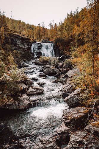 Waterval in Zweeds Lapland | Zweden | Reisfotografie