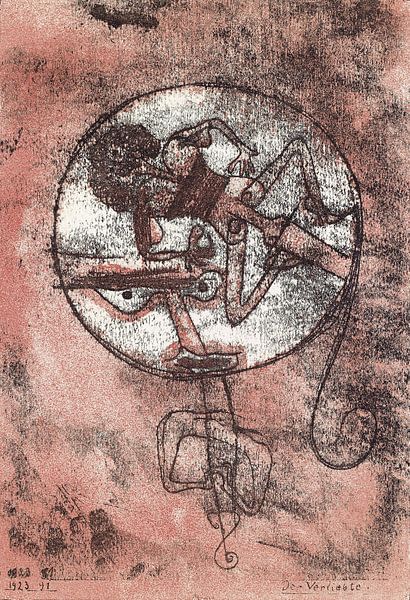 Paul Klee, De Verliefde, 1923, litho van Atelier Liesjes
