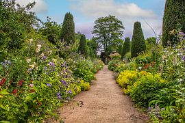 Beautiful English garden with path