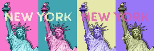 POP ART Statue of Liberty | New York New York | panorama
