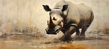 Nashorn | Rhinozeros von Wunderbare Kunst