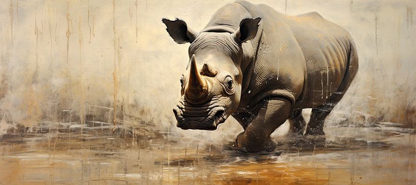 Neushoorn | Neushoorn van De Mooiste Kunst