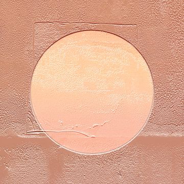 Modern Japandi sun Abstraction in natural colours