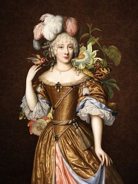 Lady and the Goldfinch van Marja van den Hurk