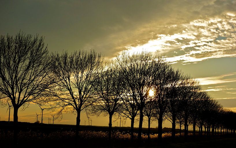 Landschap / lucht / zonsondergang van Moodshots  .nl
