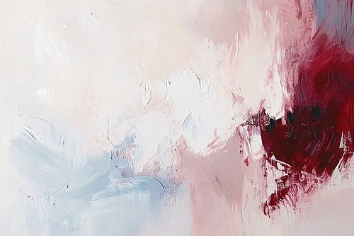 Abstracte kunst in warme kleuren