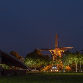 Wilhelmu Hubertus Mühle in Weert im Rampenlicht von Jolanda de Jong-Jansen