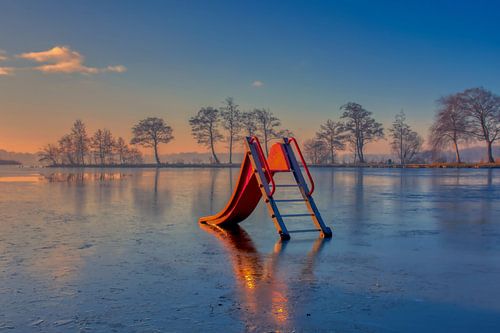 glijbaan in het zonnetje