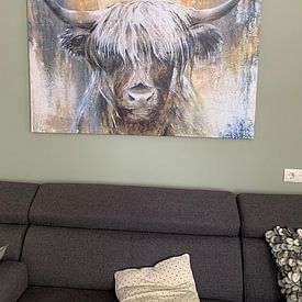 Photo de nos clients: Highland Vache I sur Atelier Paint-Ing, sur toile