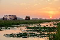 Sunset in the polder