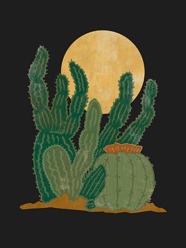 Moderne americana en cactussen