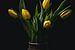 Gele tulpen in vaas van Maaike Zaal