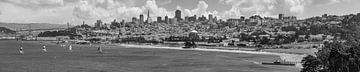 San Francisco Skyline | Monochrom von Melanie Viola