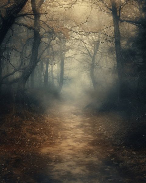 Wald von fernlichtsicht