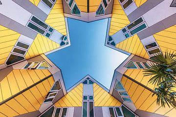 Kubische ster van Rotterdam van Omri Raviv