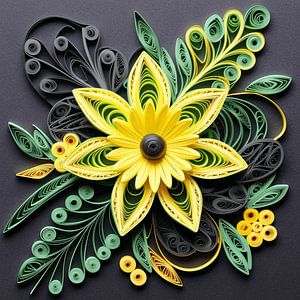Quilling Technik  Blumen Papier farbenfroh Blüten lebensfroh