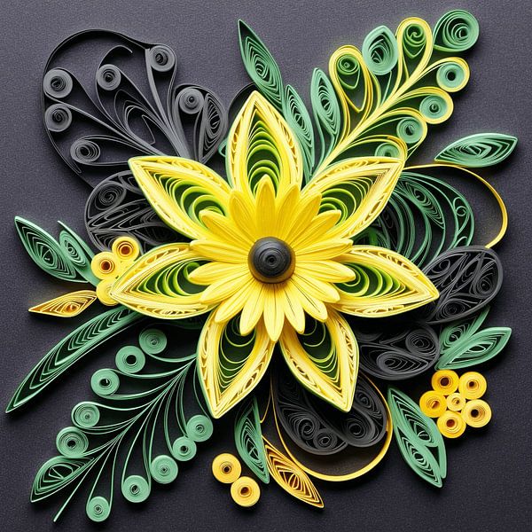 Quilling techniek bloemen papier kleurrijke bloesems vol leven van gm_designs