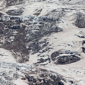 Abstracte foto van een gletsjer op Mount Rainier van Heidi Bol