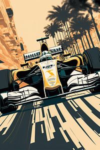 Formule 1 - Art vectoriel voiture de course