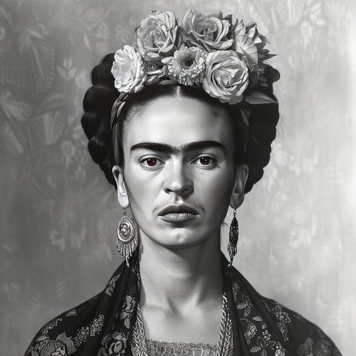 Frida Poster Zwart Wit